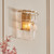 Endon Lighting Karine Brushed Aged Brass with Clear Shade Wall Light 
