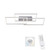 Leuchten Direkt IVEN 3 Light Large Satin Chrome Triple Rectangle Dimmable Ceiling Light - Clearance 