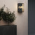 Messina 2 Light Black IP44 Outdoor Wall Light