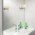 Roma Matt Black with White Diffuser IP44 Bathroom Wall Light