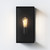 Messina Black 20cm IP44 Outdoor Wall Light