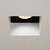 Trimless Matt White/Black Square IP65 Recessed Bathroom Ceiling Light 