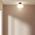 Zeppo Matt Black with White Glass IP44 Bathroom Ceiling Light