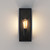 Messina Black 13cm IP44 Outdoor Wall Light