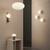 Zeppo Matt Black with White Glass LED Portable Light