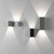 Oslo White 16cm LED IP65 Outdoor Wall Light