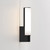 Kyoto Matt Black with White LED IP44 Bathroom Wall Light