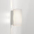 Cyl 2 Light White Glass 26cm Wall Light