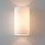 Cyl 2 Light White Glass 26cm Wall Light