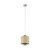 Eglo Lighting Mediouna Seagrass and Vapourized Glass Shade Pendant Light