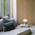 Zeppo Pebble Grey with White Glass LED Portable Light