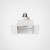 Trimless Matt White Square Recessed Ceiling Light