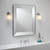 Anton Polished Chrome with White Glass IP44 Bathroom Wall Light