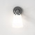 Anton Polished Chrome with White Glass IP44 Bathroom Wall Light