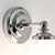 Anton Polished Chrome with White Glass IP44 Bathroom Wall Light