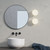Zeppo Matt Black with White Glass IP44 Bathroom Wall Light
