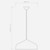 Ginestra Matt Black 40cm Pendant Light