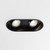 Minima 2 Light Matt Black Twin Adjustable Recessed Ceiling Light