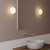 Zeppo Matt Brushed Brass with White Glass IP44 Bathroom Wall Light