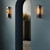 Harvard Natural Brass 35cm IP44 Wall Light