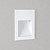 Borgo Matt White 9cm 2700K LED Recessed Wall Light