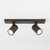 Ascoli 2 Light Twin Bronze Adjustable Bar Ceiling Spotlight