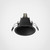 Minima Slimline Matt Black Round Fire-Rated IP65 Recessed Bathroom Ceiling Light