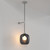 Pendant Kit 3 Knurled Matt Nickel Lighting Suspension