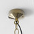 Homefield Natural Brass 18cm IP23 Outdoor Pendant Light