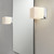 Cube Polished Chrome with White Glass IP44 Bathroom Wall Light