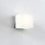 Cube Polished Chrome with White Glass IP44 Bathroom Wall Light