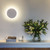Eclipse White Plaster 25cm 3000K LED Wall Light