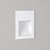 Borgo Matt White 5.4cm 2700K LED IP65 Recessed Bathroom Wall Light
