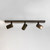 Ascoli 3 Light Triple Bronze Adjustable Bar Ceiling Spotlight