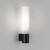 Bari Matt Black with White Opal IP44 Bathroom Wall Light