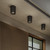 Kos Black Round 14cm 3000K LED IP65 Outdoor Surface Downlight