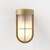 Cabin Antique Brass with Frosted Glass Diffuser IP44 Wall Light