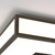 Mashiko Classic 2 Light Bronze Square 30cm IP44 Bathroom Ceiling Light