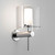 Arezzo Polished Chrome with Clear and Opal Glass IP44 Bathroom Wall Light