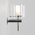 Arezzo Polished Chrome with Clear and Opal Glass IP44 Bathroom Wall Light
