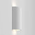 Serifos 2 Light White Plaster Up and Down Wall Light
