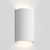 Serifos 2 Light White Plaster Up and Down Wall Light
