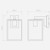 Box Black 27cm Lantern IP23 Wall Light