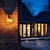 Box Black 35cm Lantern IP23 Wall Light