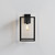 Box Black 45cm Lantern IP23 Wall Light