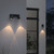 Dartmouth Black Adjustable IP44 Outdoor Wall Spotlight