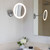 Astro Lighting Mascali Polished Chrome Round Mirror LED IP44 Bathroom Wall Light 