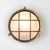 Astro Lighting Thurso Cast Brass Round IP44 Outdoor Wall Light 