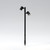 Bayville 2 Light Black Adjustable LED IP66 90cm Spike Spotlight 