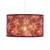 Oaks Lighting Bambou Burgundy Drum 30cm Shade Only 